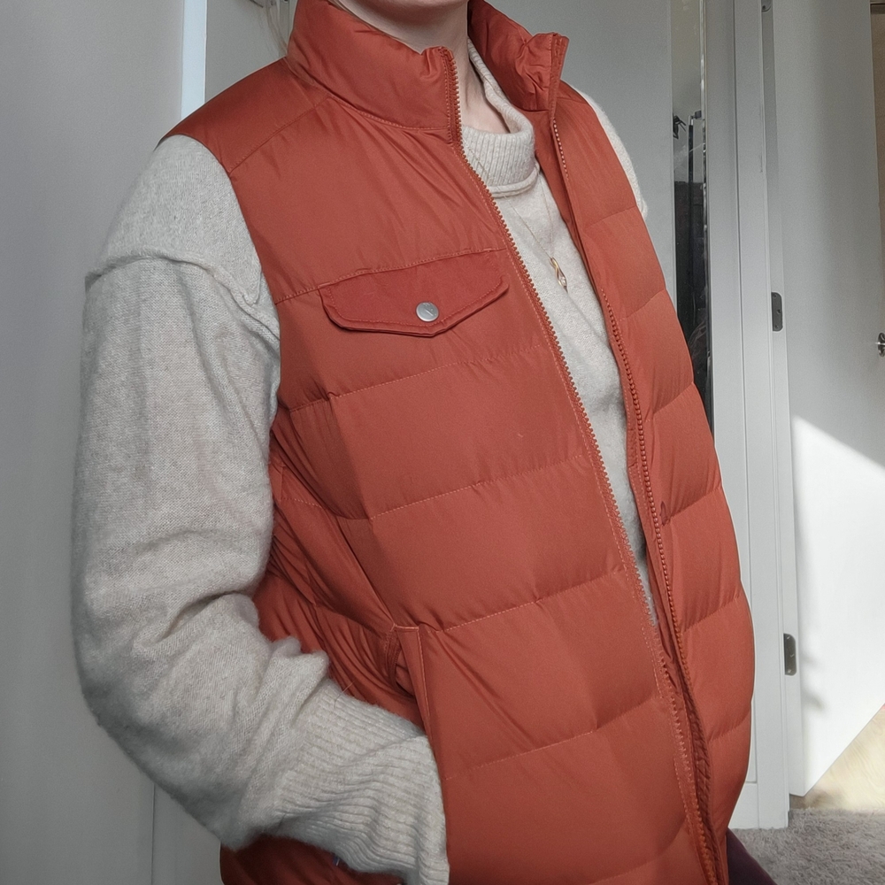 Fjallraven Orange Puffer Vest - Size M